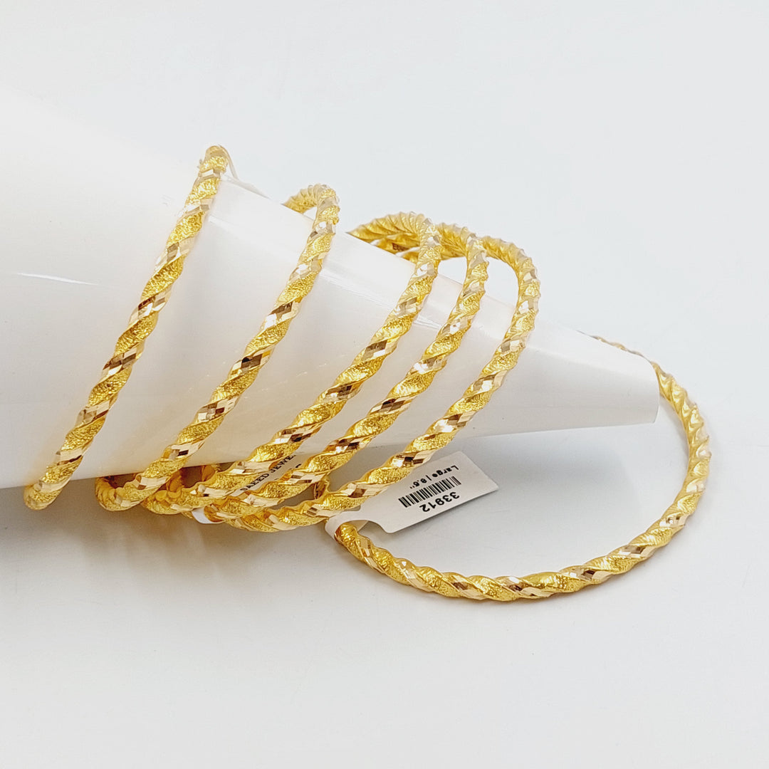 21K سحبة جدل مفرغ-مجوهرات الشيخ سعيد-Saeed Jewelry 