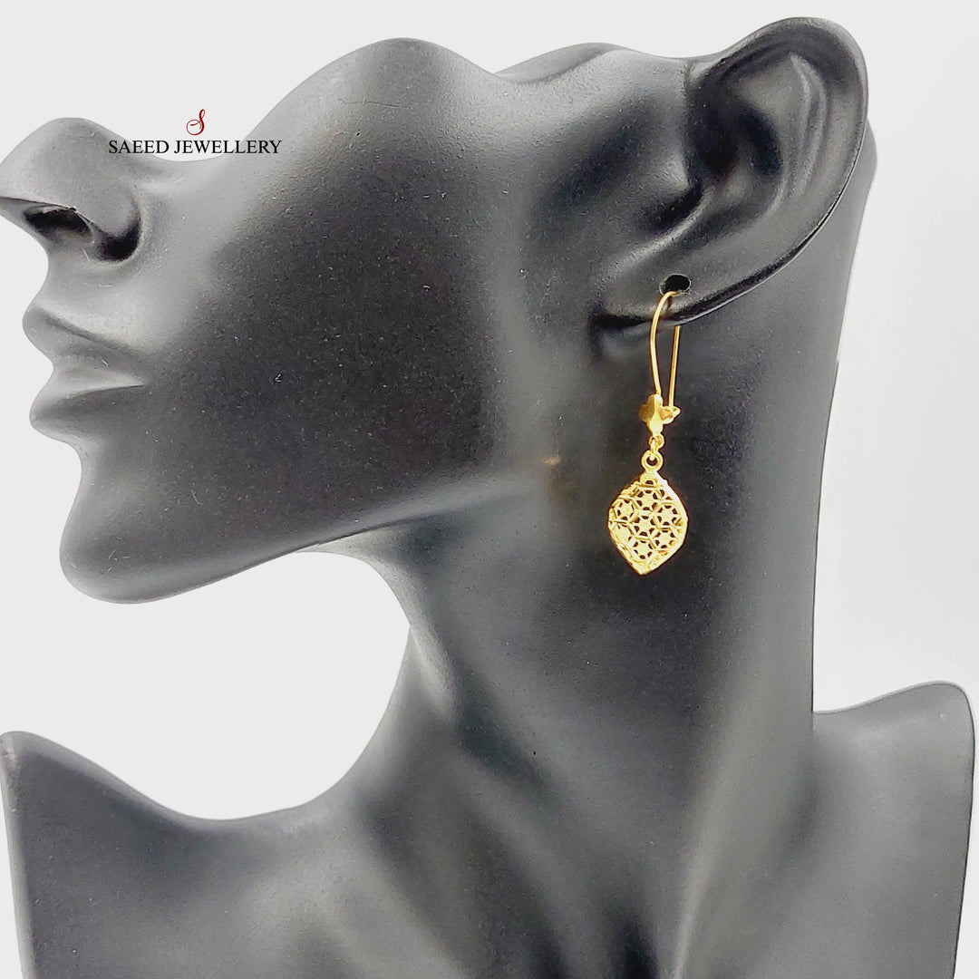 21K حلق تركي اكسترا-مجوهرات الشيخ سعيد-Saeed Jewelry 