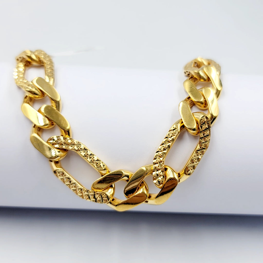 Deluxe Cuban Links Necklace Made of 21K Gold by Saeed Jewelry 