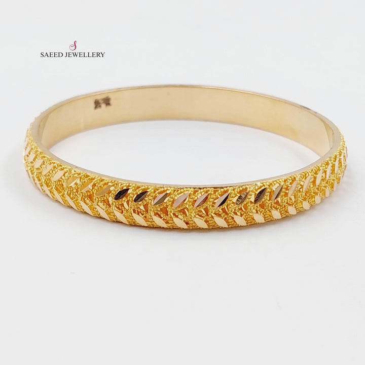 21K Gold Spike Bangle by Saeed Jewelry - Image 15
