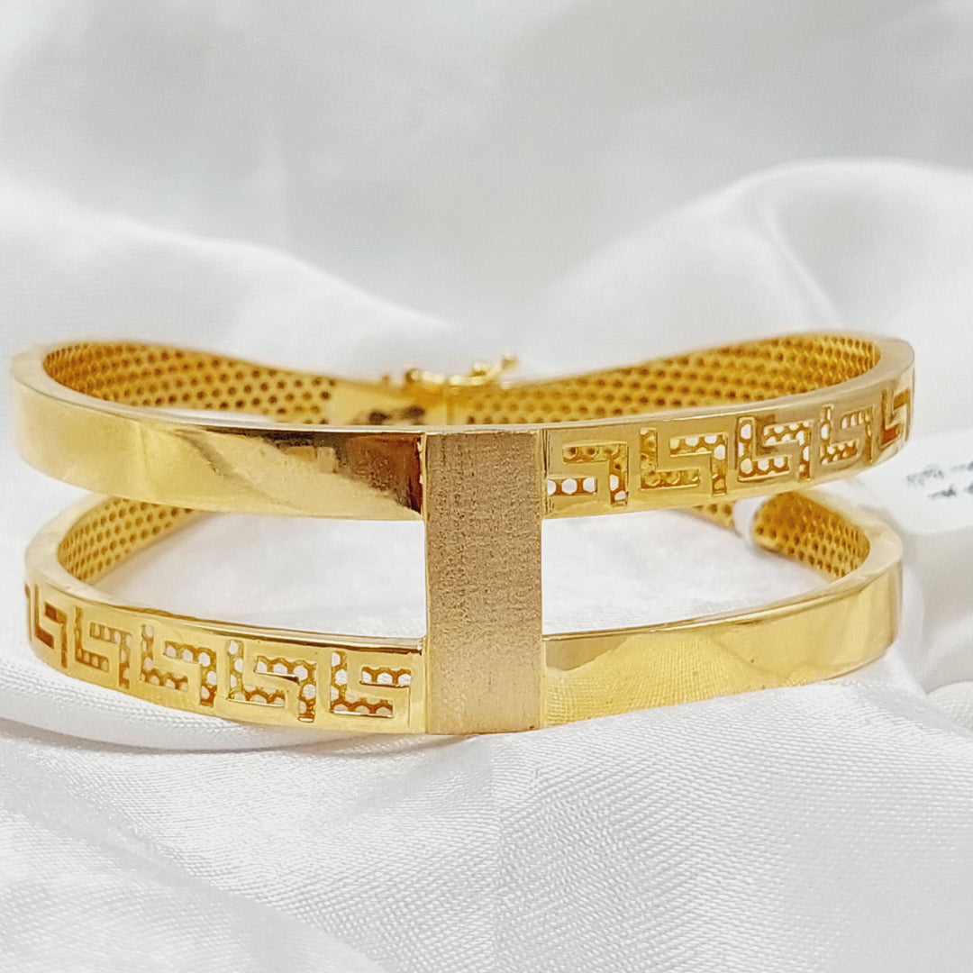 21K Gold Deluxe Virna Bracelet by Saeed Jewelry - Image 8