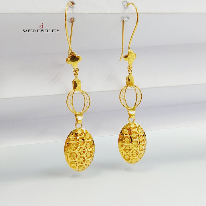 21K حلق تركي اكسترا-مجوهرات الشيخ سعيد-Saeed Jewelry 