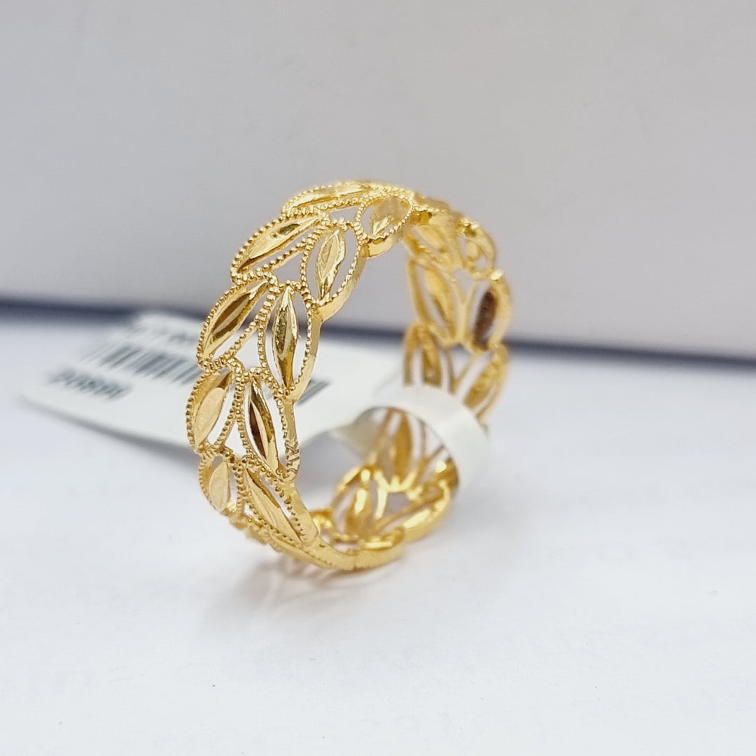 21K Gold Spike Wedding Ring by Saeed Jewelry - Image 13