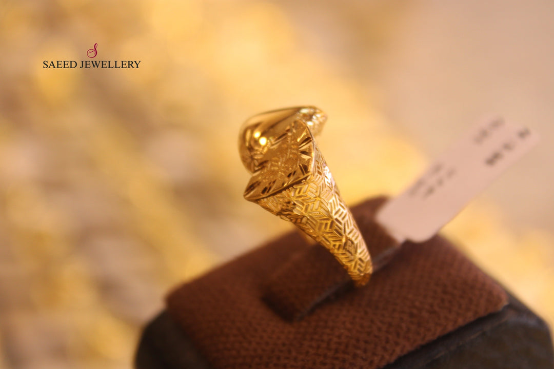 21K Gold Fancy Ring by Saeed Jewelry - Image 8