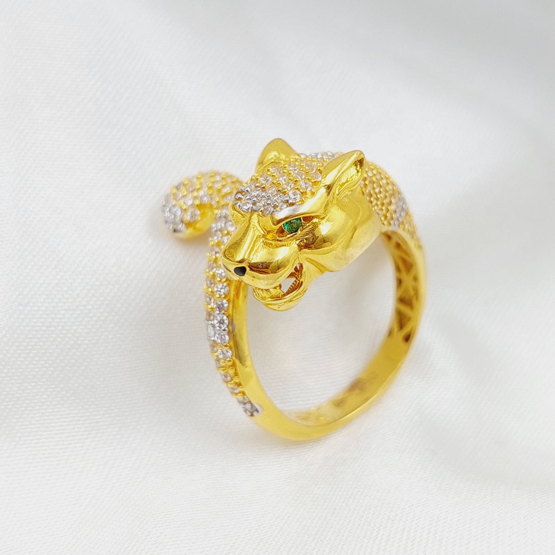 21K Gold Tiger Ring by Saeed Jewelry - Image 7