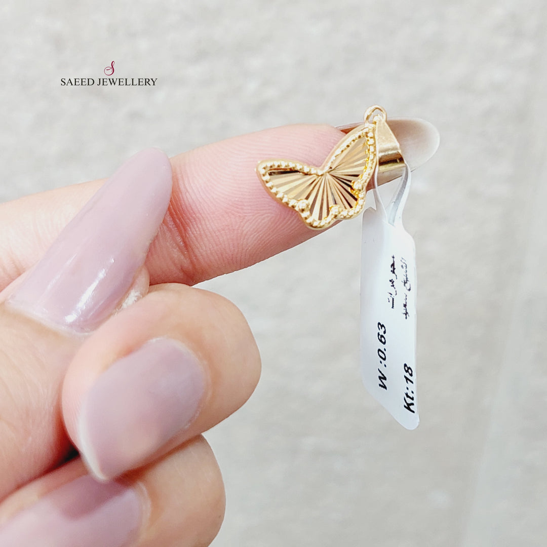 18K Gold Butterfly Pendant by Saeed Jewelry - Image 16