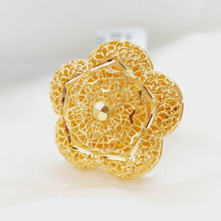 21K Gold Kuwaiti Ring by Saeed Jewelry - Image 10