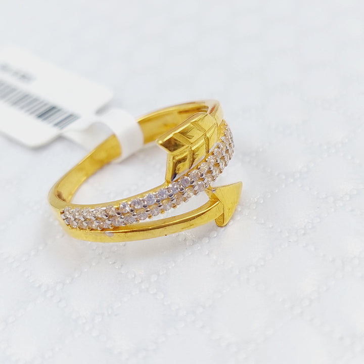 21K Gold Arrow Ring by Saeed Jewelry - Image 8