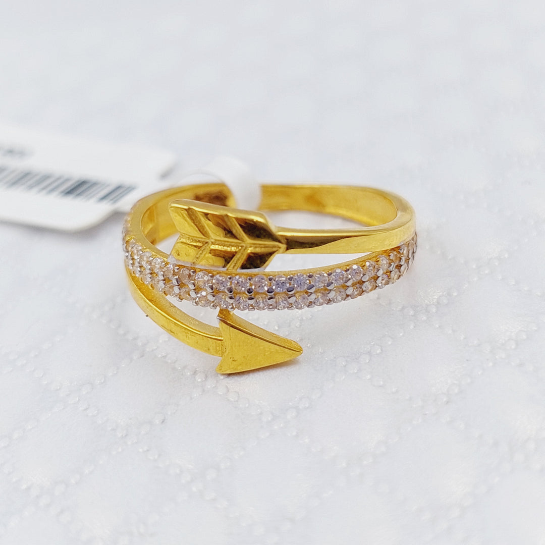 21K Gold Arrow Ring by Saeed Jewelry - Image 9