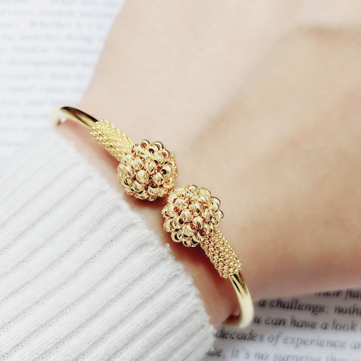 21K Gold Turkish Bracelet by Saeed Jewelry - Image 9