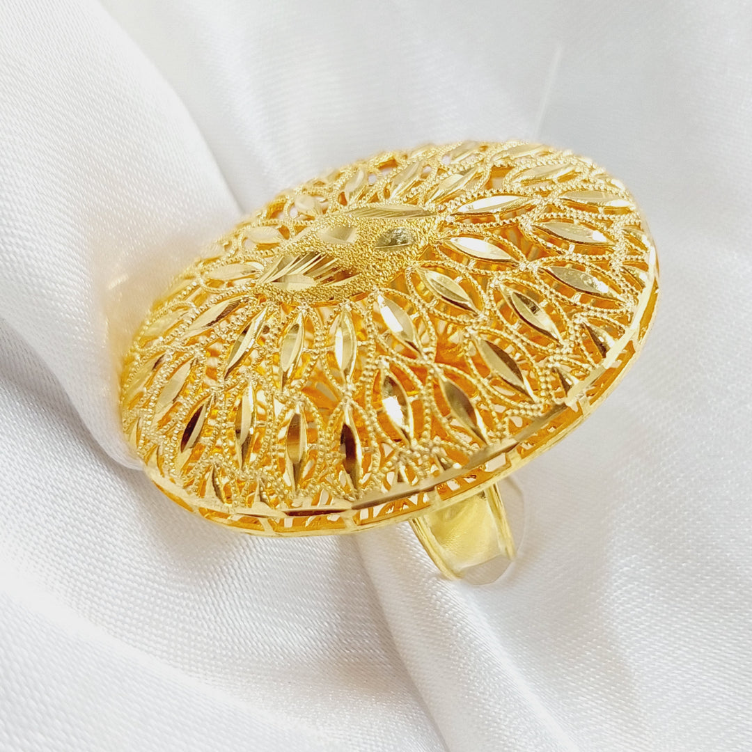 21K Gold Kuwaiti Ring by Saeed Jewelry - Image 7