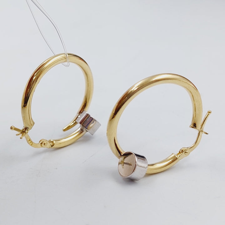 18K Gold Nail Earrings by Saeed Jewelry - Image 7