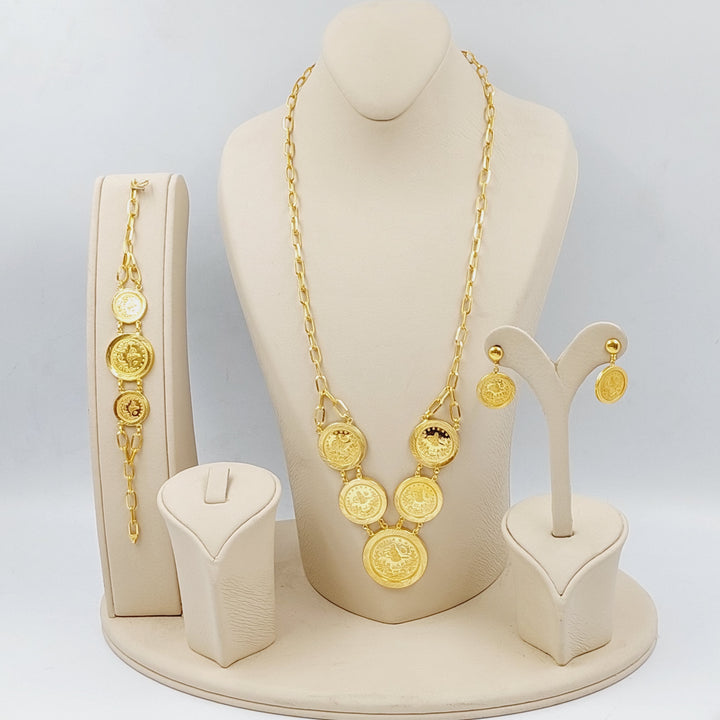 21K Gold Rashadi set 3 pieces by Saeed Jewelry - Image 12