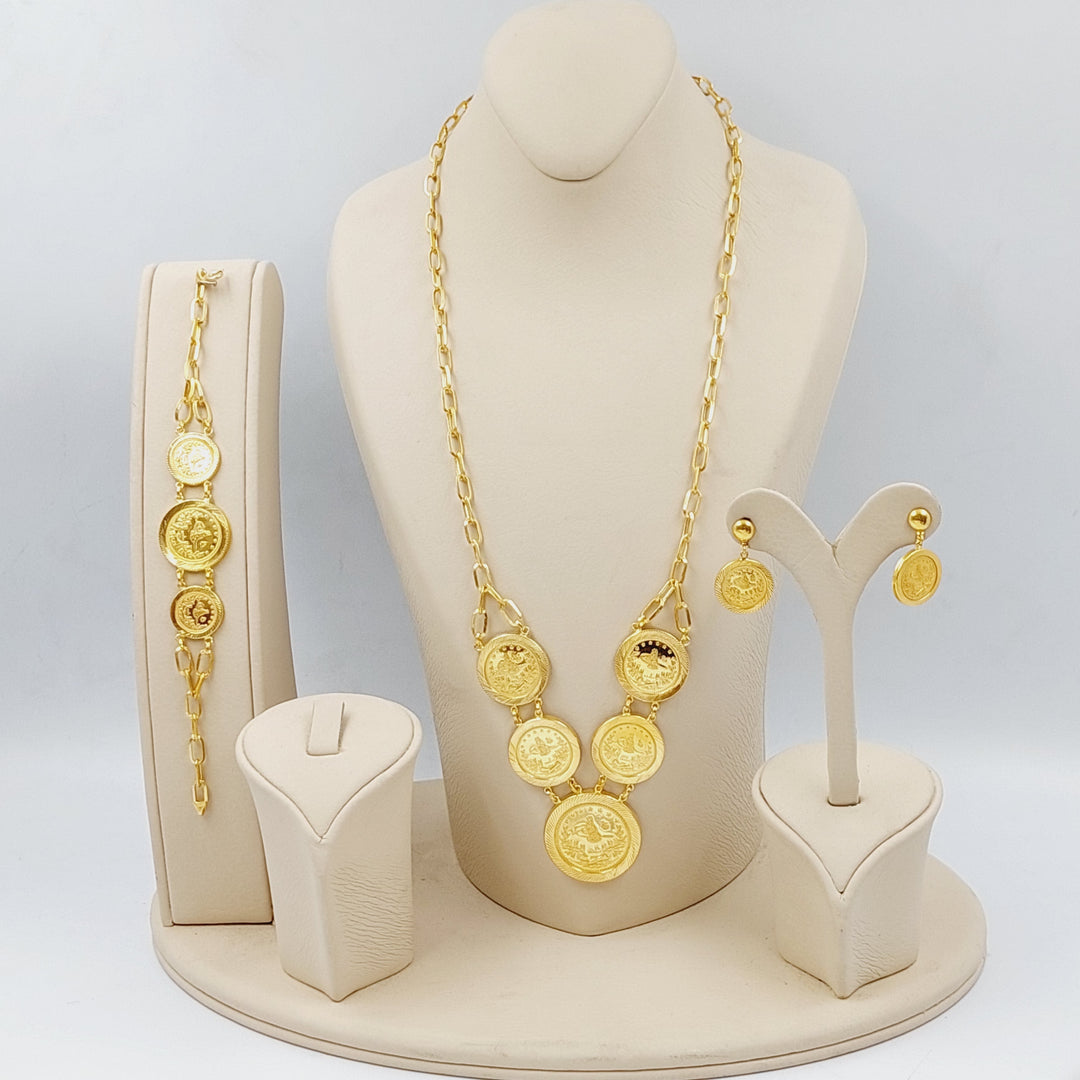 21K Gold Rashadi set 3 pieces by Saeed Jewelry - Image 10