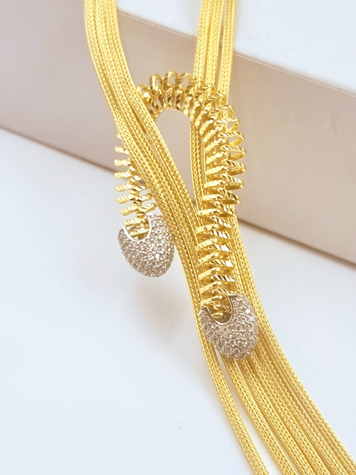 21K Gold Colored Necklace by Saeed Jewelry - Image 11