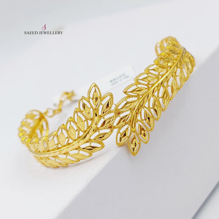 21K Gold Subula Bracelet by Saeed Jewelry - Image 7