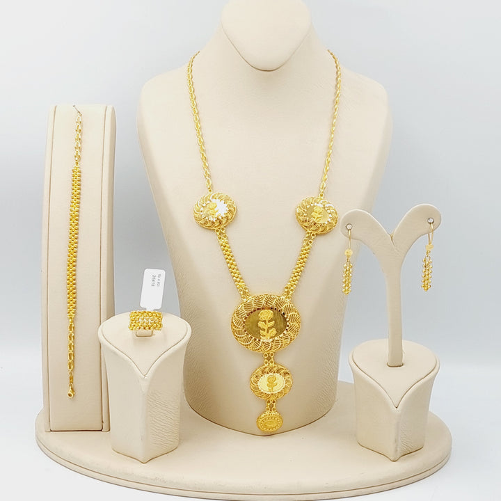 21K Gold 4 -piece ounce set by Saeed Jewelry - Image 8