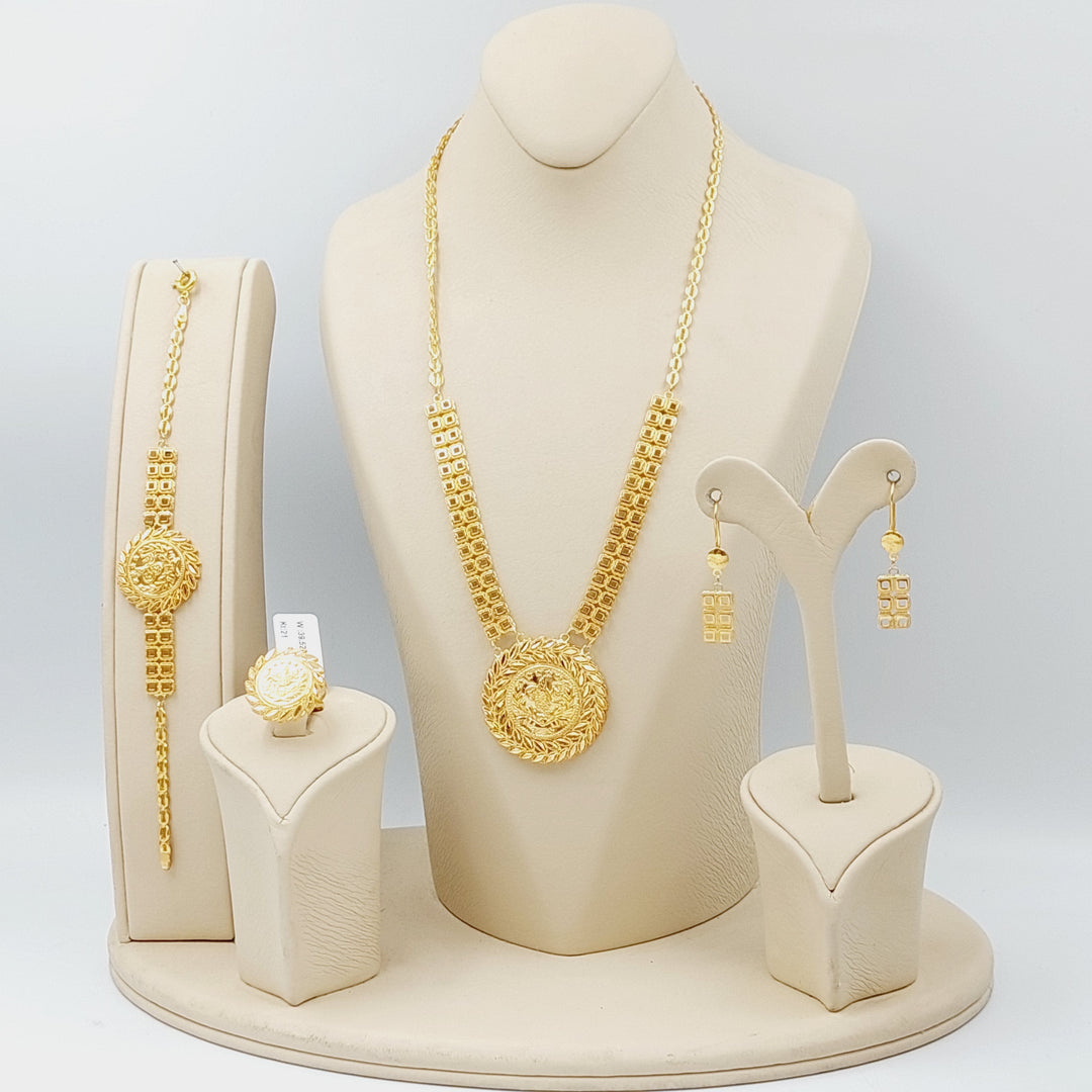 21K Gold Rashadi Set 4 pieces by Saeed Jewelry - Image 5