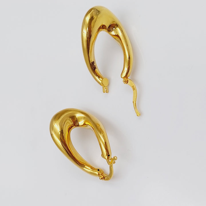 21K Gold Hoop Earrings by Saeed Jewelry - Image 9