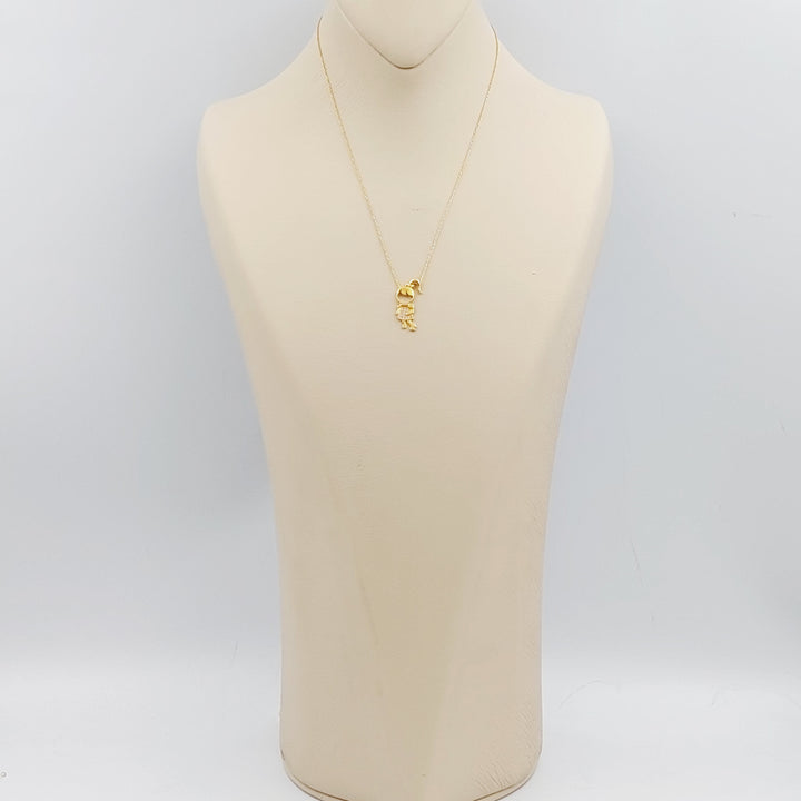 21K Gold Lady Necklace by Saeed Jewelry - Image 9