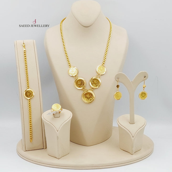 21K Gold Rashadi Model Set by Saeed Jewelry - Image 8