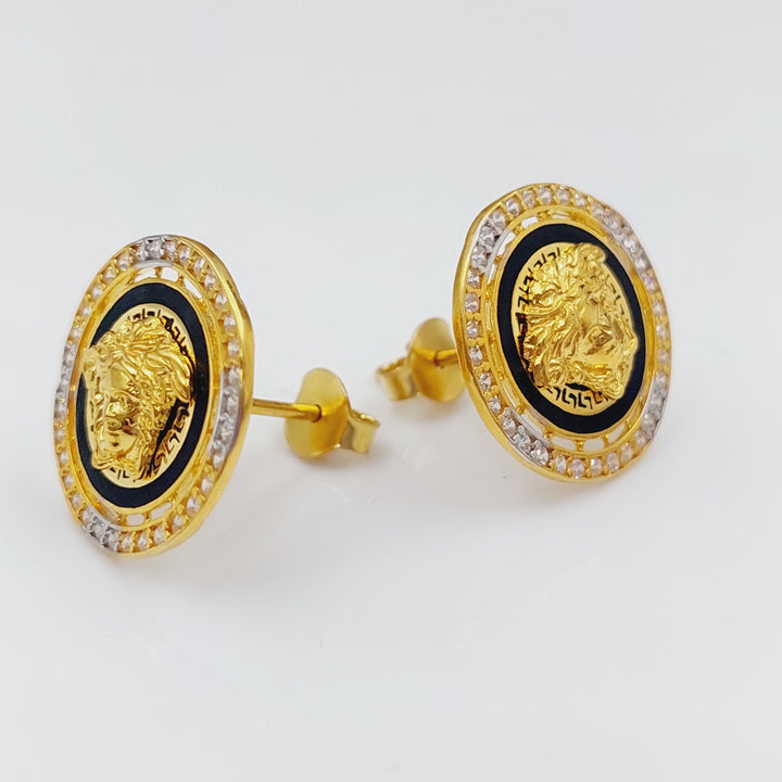 21K Gold Virna Zirconia Set by Saeed Jewelry - Image 9