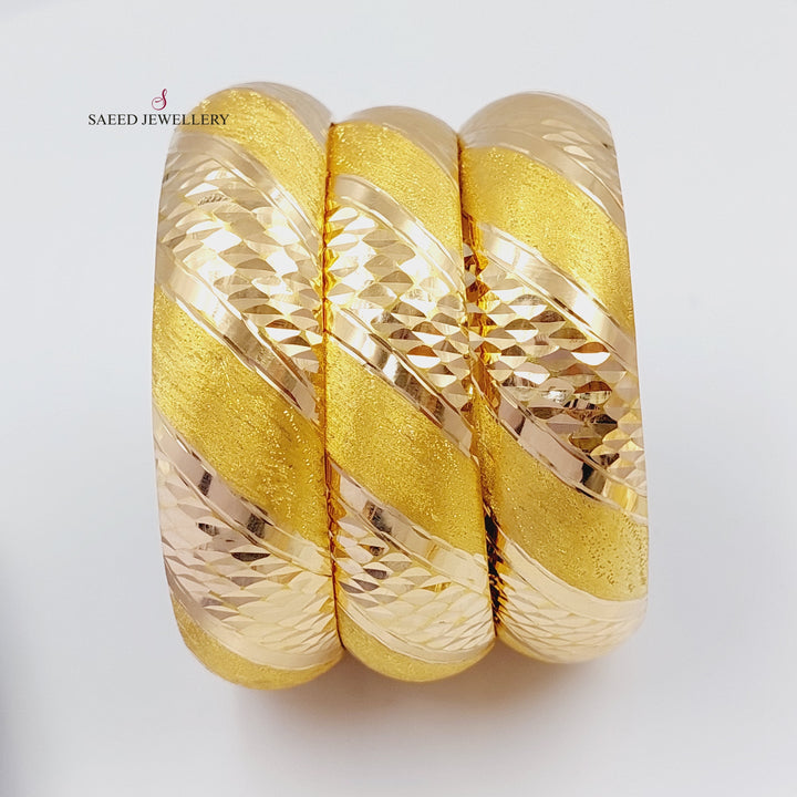 21K Gold Kontor Bangle by Saeed Jewelry - Image 7