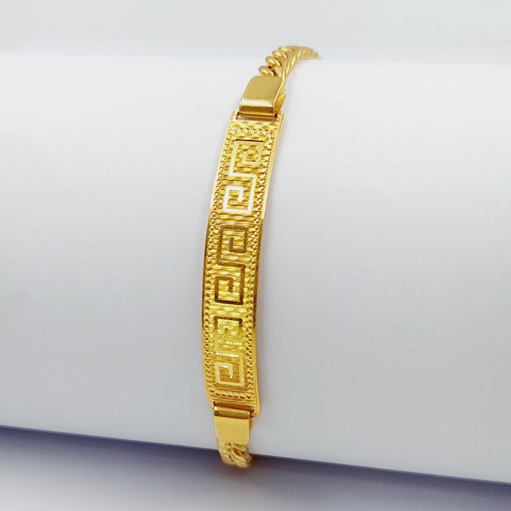 21K Gold Chain Bracelet by Saeed Jewelry - Image 7