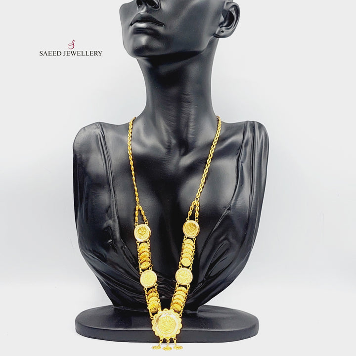 21K Gold Rashadi Model Necklace by Saeed Jewelry - Image 9