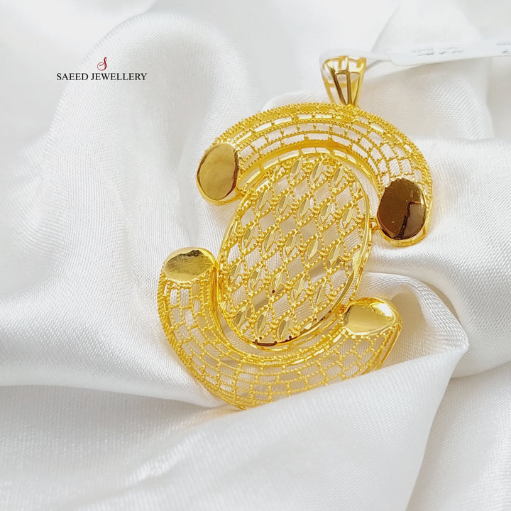 21K Gold Luxury Turkish Pendant by Saeed Jewelry - Image 7