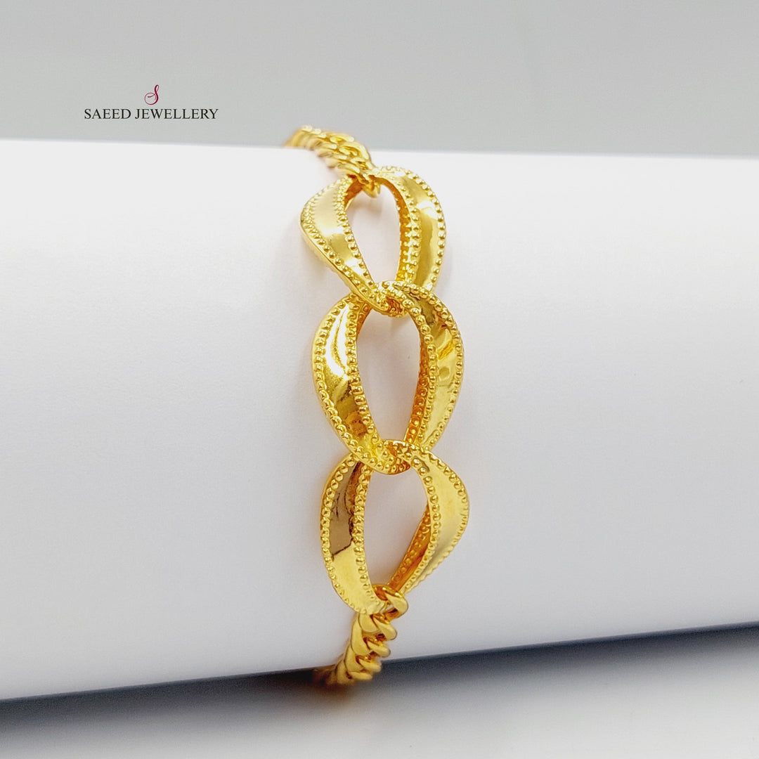 21K Gold Taft Bracelet by Saeed Jewelry - Image 7