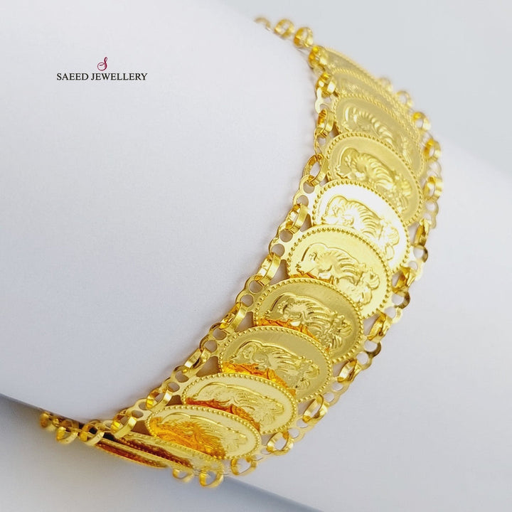 21K Gold Ounce Bracelet by Saeed Jewelry - Image 9