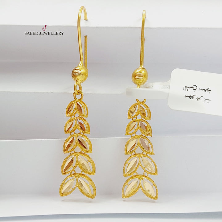 21K Gold Spike Earrings by Saeed Jewelry - Image 11