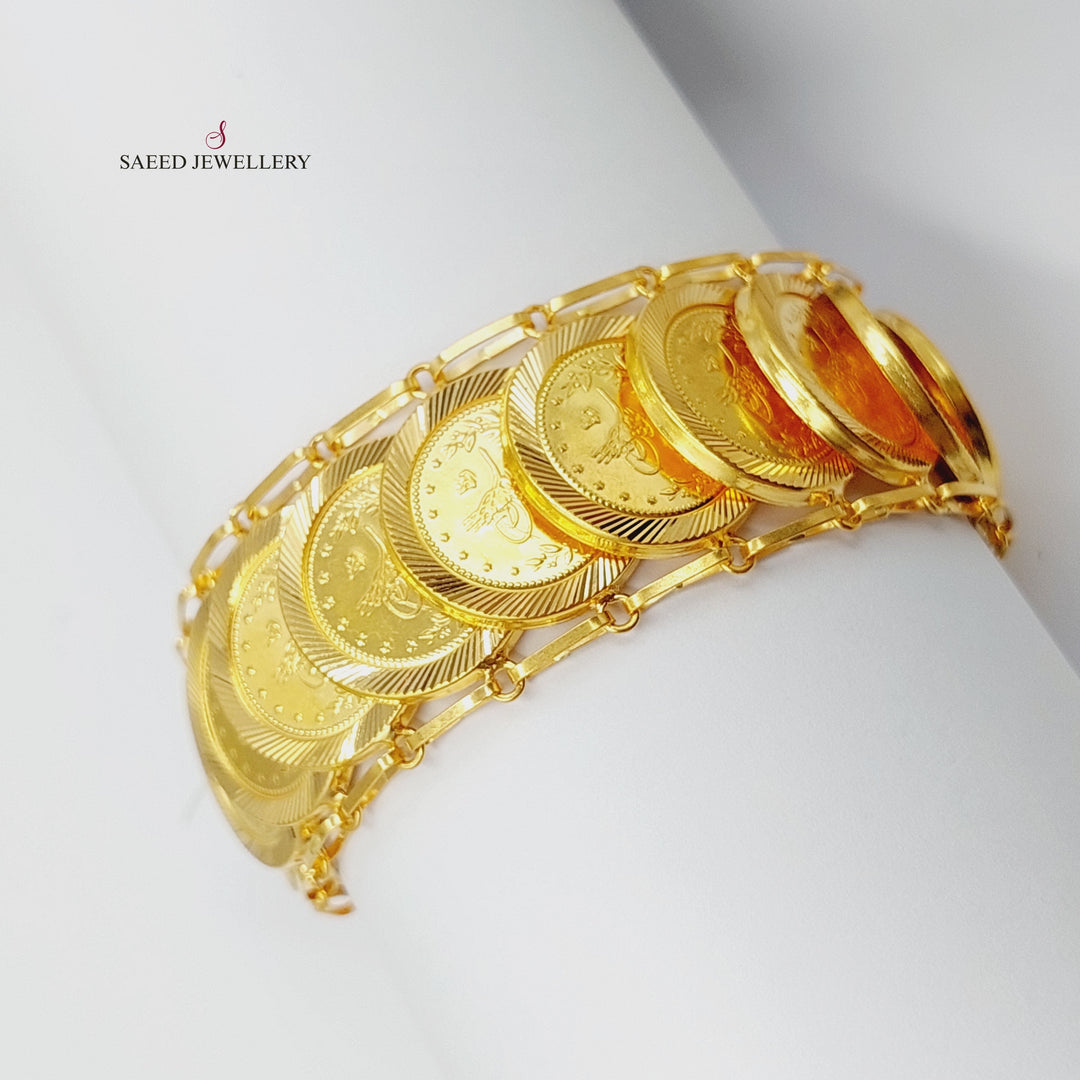 21K Gold Rashadi Bracelet by Saeed Jewelry - Image 11