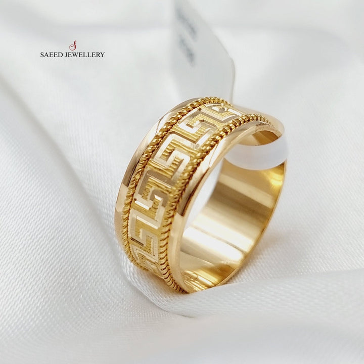 21K Gold Virna Wedding Ring by Saeed Jewelry - Image 14