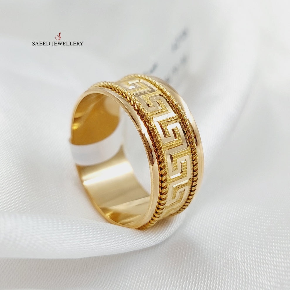 21K Gold Virna Wedding Ring by Saeed Jewelry - Image 7