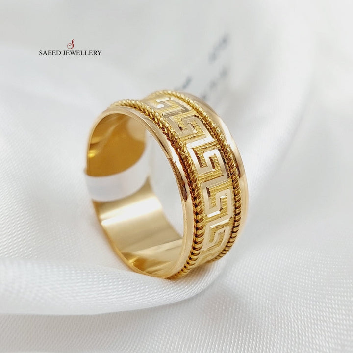 21K Gold Virna Wedding Ring by Saeed Jewelry - Image 12