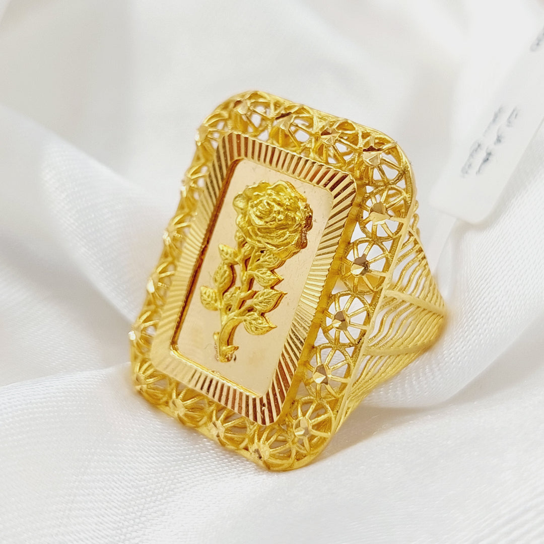 21K Gold Ounce Ring by Saeed Jewelry - Image 9