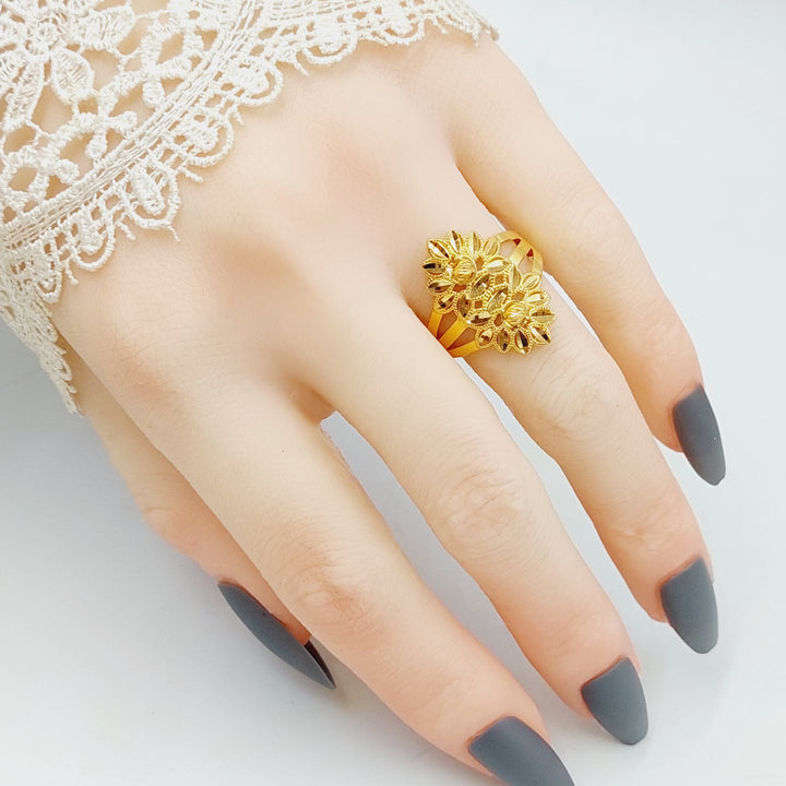 21K Gold Leaf Ring by Saeed Jewelry - Image 9