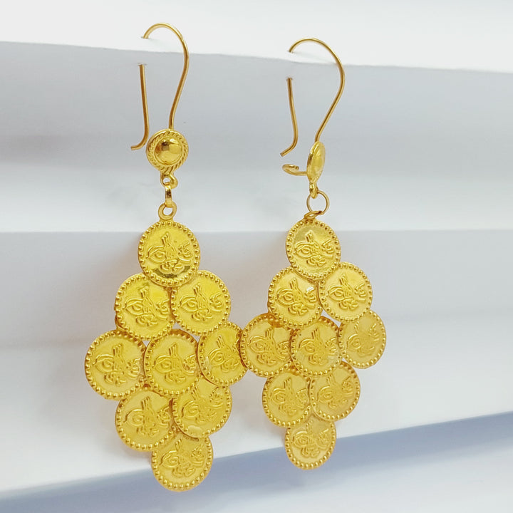 21K Gold Rashadi Earrings by Saeed Jewelry - Image 9