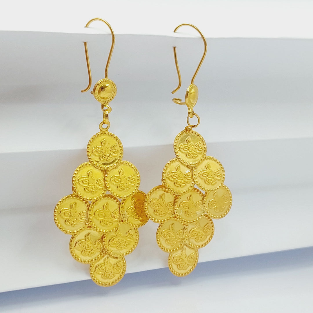 21K Gold Rashadi Earrings by Saeed Jewelry - Image 12