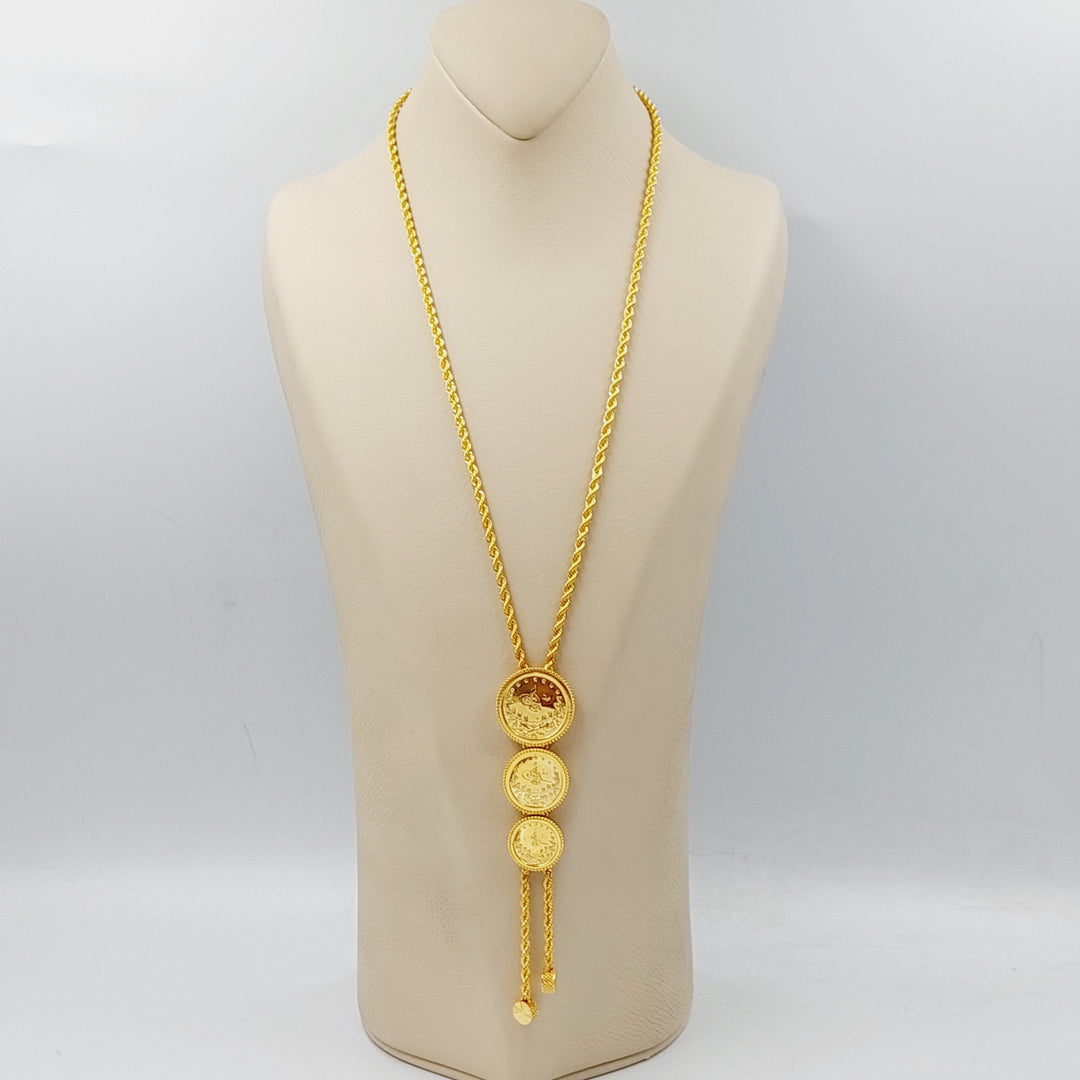 21K Gold Rashadi Necklace by Saeed Jewelry - Image 7