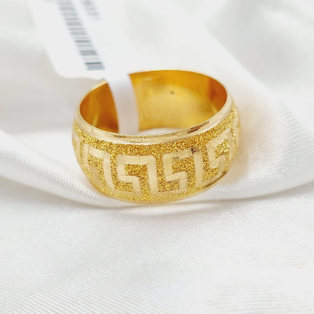 21K Gold Sanded Virna Wedding Ring by Saeed Jewelry - Image 10