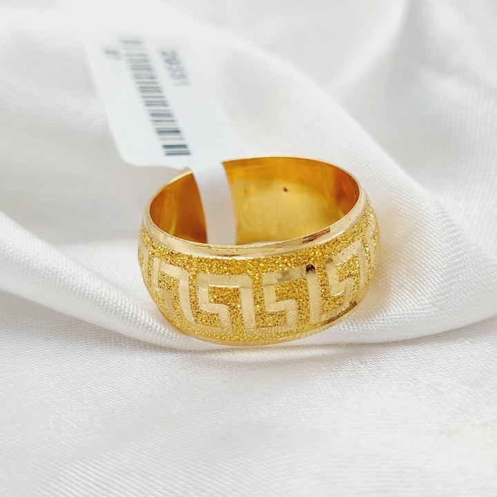 21K Gold Sanded Virna Wedding Ring by Saeed Jewelry - Image 16