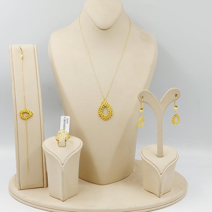 18K Gold Leaf Set by Saeed Jewelry - Image 11