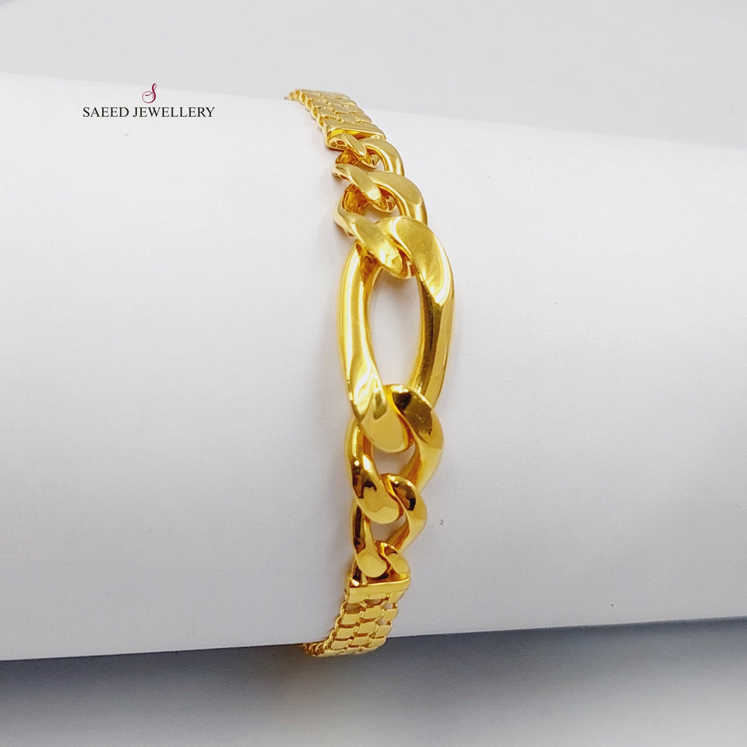 21K Gold Taft Bracelet by Saeed Jewelry - Image 13