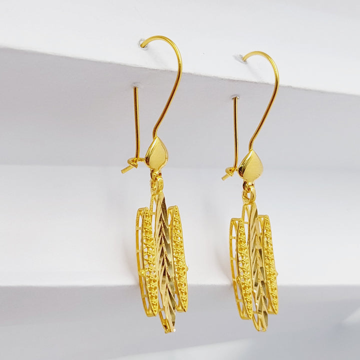 21K Gold Wings Earrings by Saeed Jewelry - Image 12