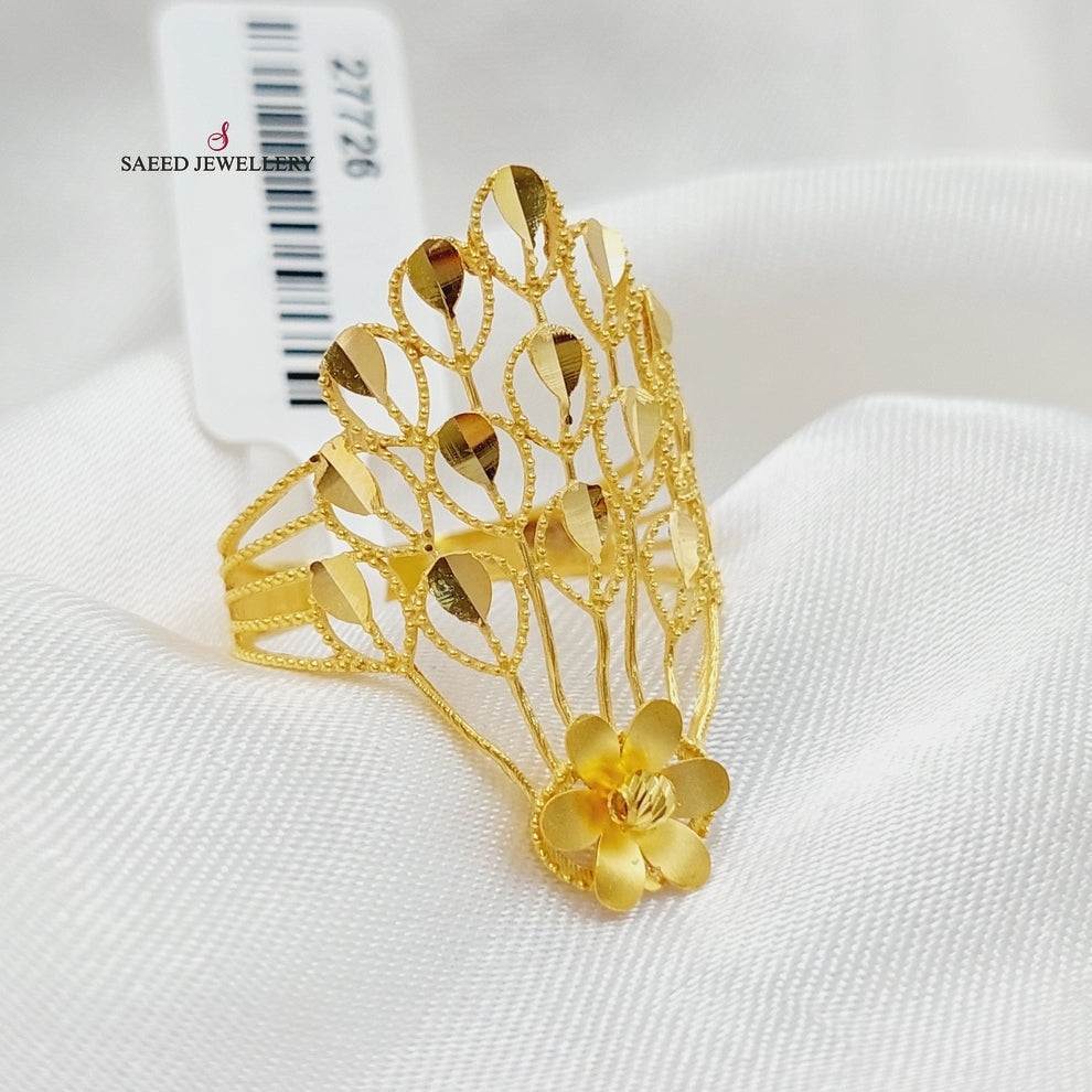 21K Gold Crown Ring by Saeed Jewelry - Image 11