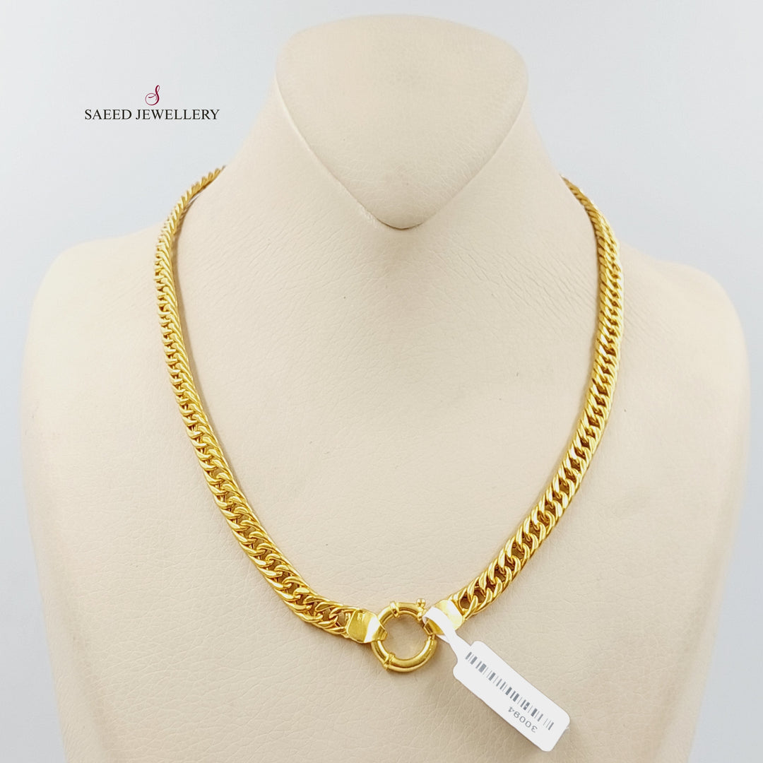 21K Gold Cuban Links Necklace by Saeed Jewelry - Image 7