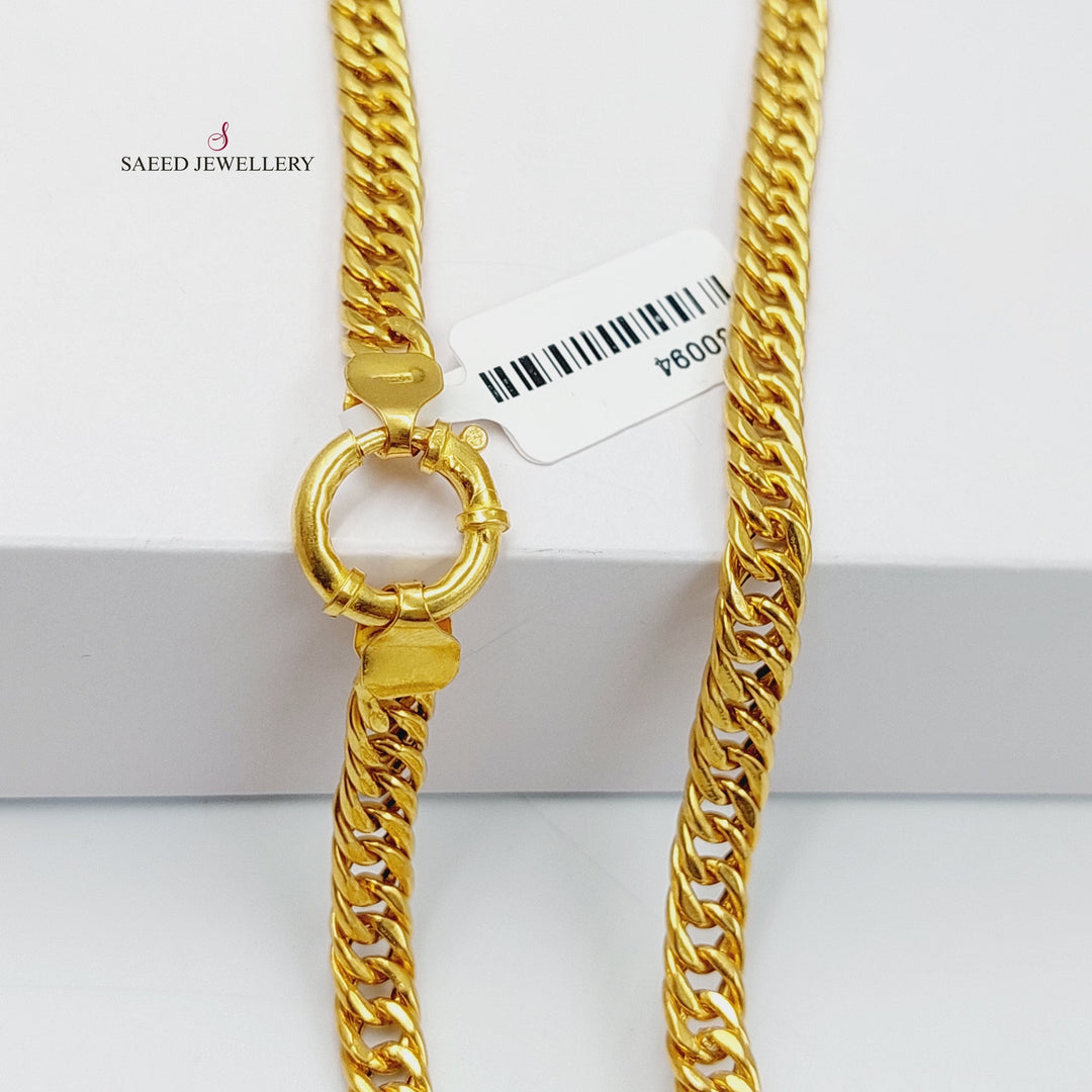 21K Gold Cuban Links Necklace by Saeed Jewelry - Image 8